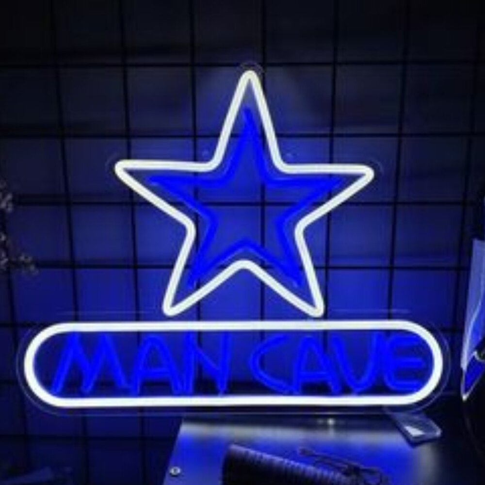DALLAS COWBOY STAR MAN CAVE NEON LED SIGN